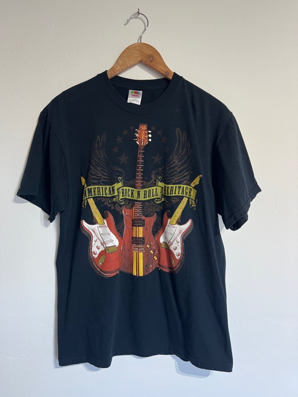 Black American Rock N Roll Heritage Graphic Tee